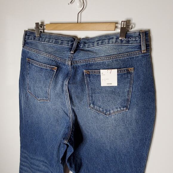 VIGOSS Royce 70's Stovepipe Crop Medium wash Denim Size 14 New with tags - Picture 11 of 14